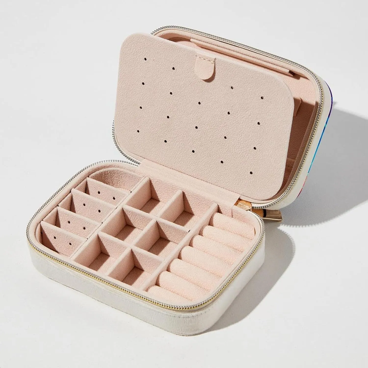 Small Travel Jewelry Box for Women Girls, Race Cars on Bright the Racing Track Mini Jewelry Organizer Case for Necklace, Stud Earrings, Ring, Bracelets Storage Boxes
