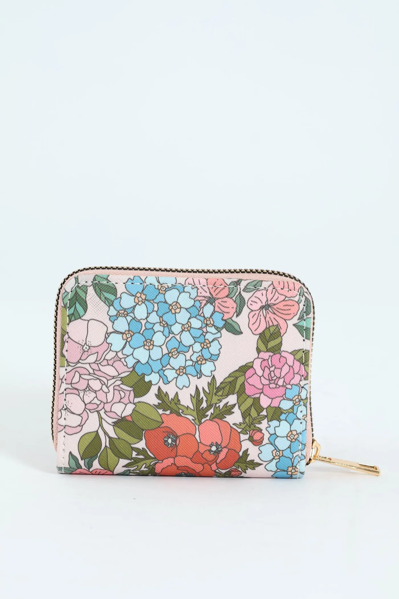 Small Zip Around Purse - Light Pink