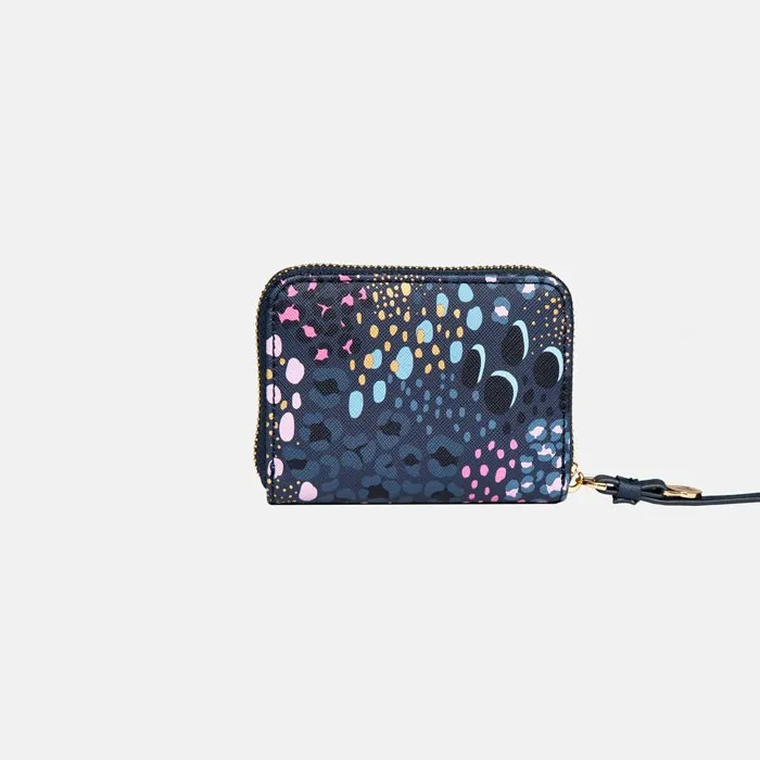 SMALL ZIP PURSE - MIDNIGHT LEOPARD