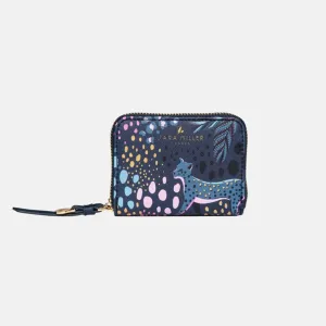 SMALL ZIP PURSE - MIDNIGHT LEOPARD