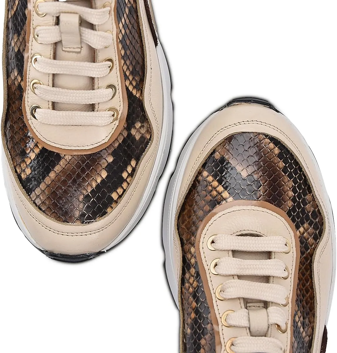 Sneakers for Women in Genuine Python Leather