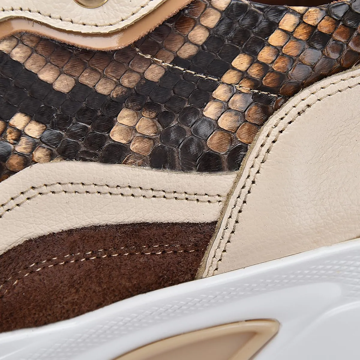 Sneakers for Women in Genuine Python Leather