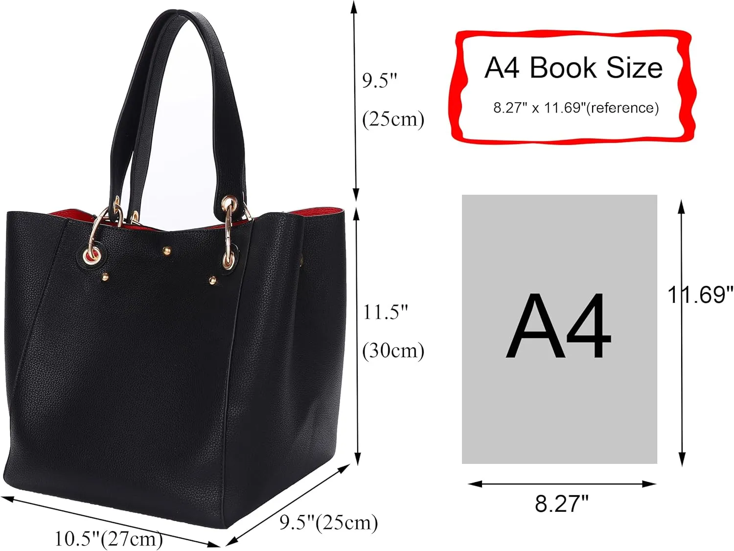 sqlp Large Work Tote Bag for Women Designer Purses and Handbags Big Bucket bags Ladies Travel Crossbody Purse Fuchsia
