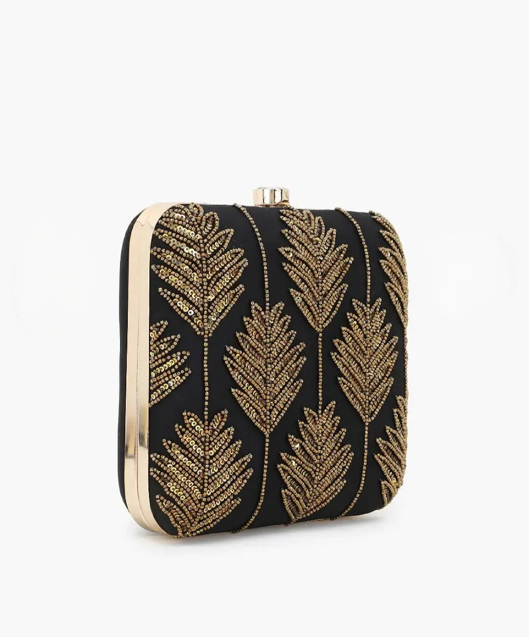 Square Black Clutch