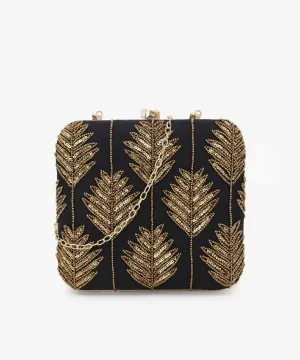 Square Black Clutch