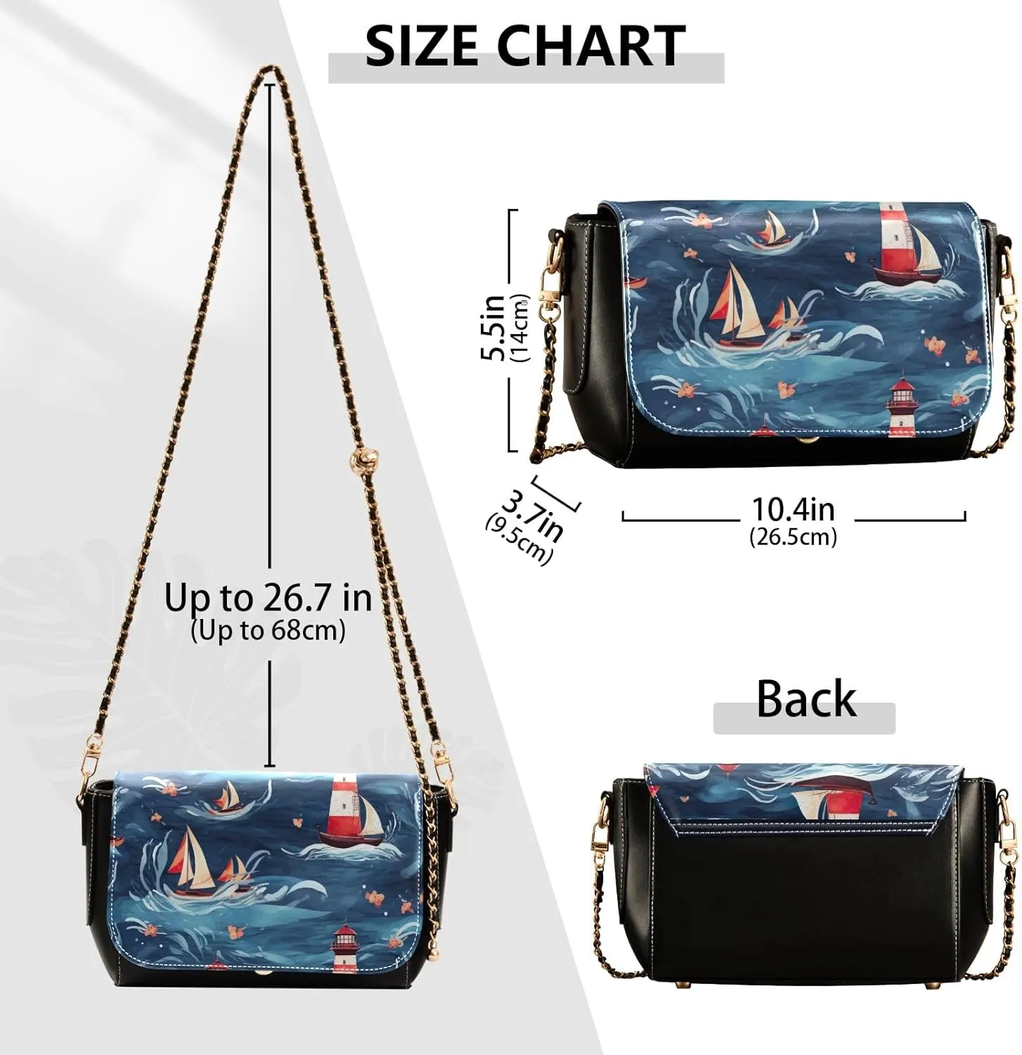 Starry Sky by Van Gogh Womens Leather Bag, Crossbody Leather Purses for Women