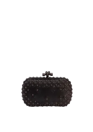 STUDDED INTRECCIATO KNOT CLUTCH