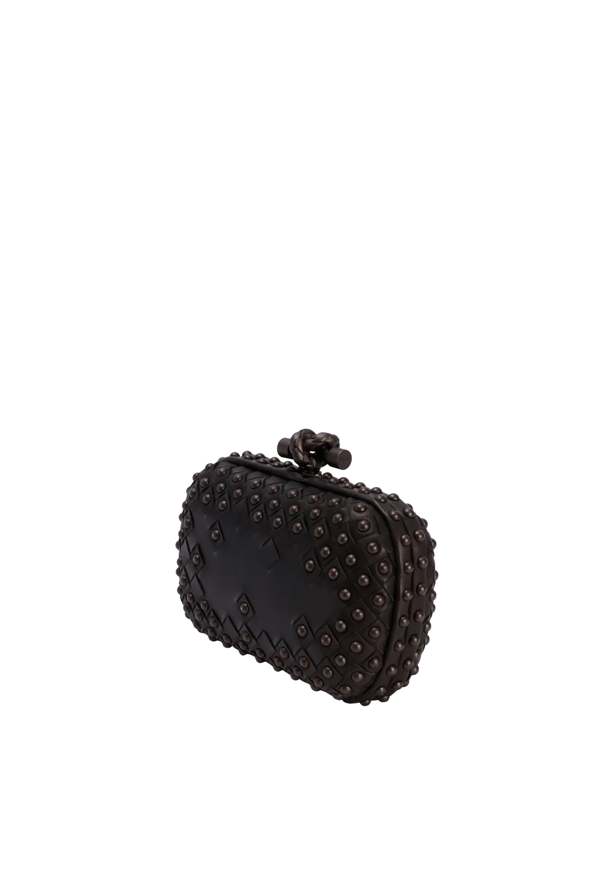 STUDDED INTRECCIATO KNOT CLUTCH
