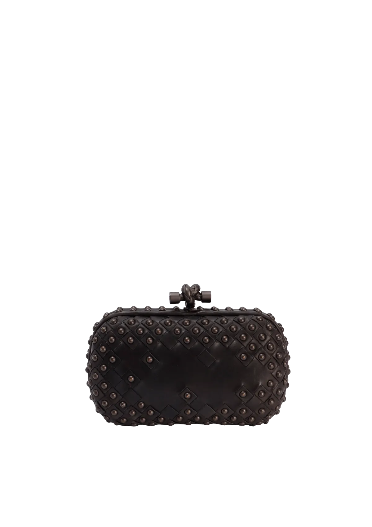STUDDED INTRECCIATO KNOT CLUTCH