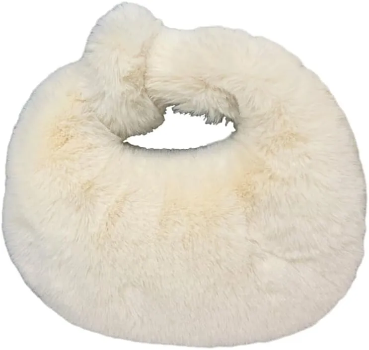 Stylish Winter Knot Bag Soft & Warm Handbag Stylish Dumpling Bag shionable Clutch Purse Underarm Bag for Women
