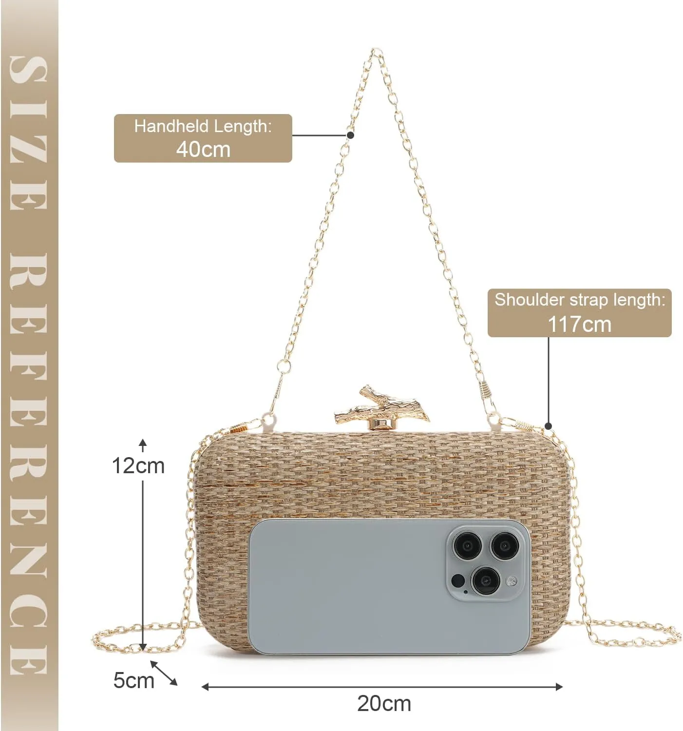 SUKUTU Women Straw Evening Bag Handwoven Clutch Purse Wedding Party Summer Beach Handbag Crossbody Bag