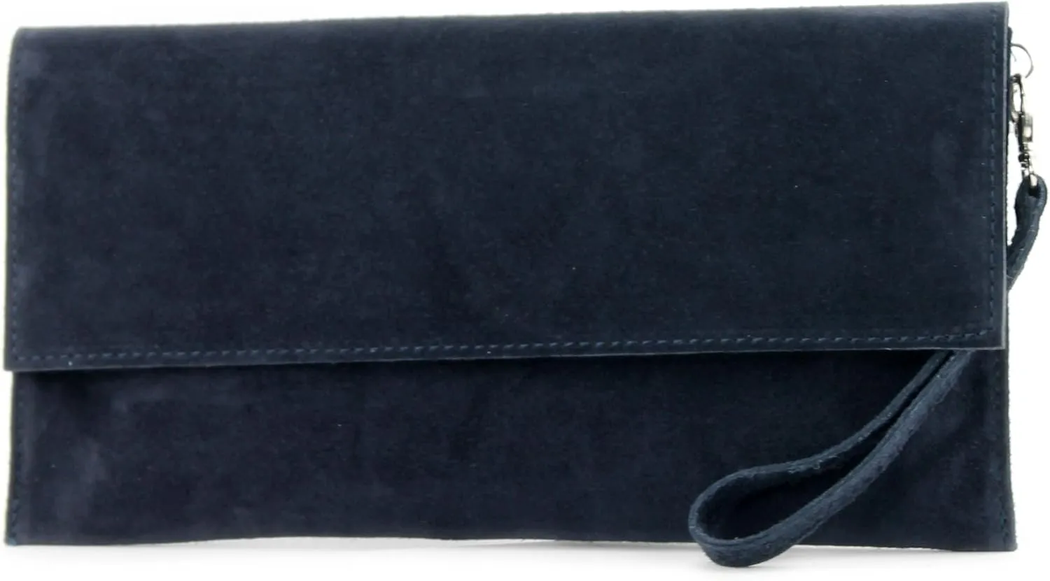 T151 - Italian clutch evening bag made of suede