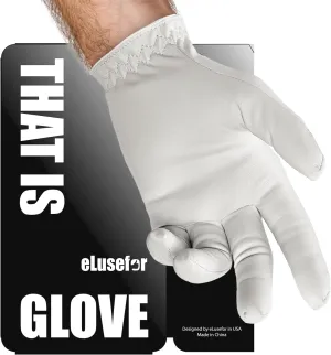 Tactile Enhanced Tour Class Golf Glove - Wrap-Finger Design, Cabretta Grip, Skin Fit, All-White Elegance