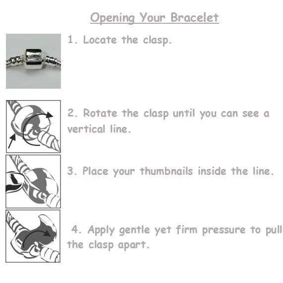 Teenager's 'Handbags & Gladrags' Age 13/16/18 Silver Plated Charm Bead Bracelet