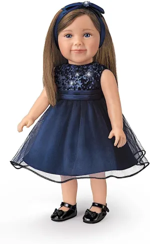 The Ashton-Drake Galleries Lucy's Big Adventures Child Doll and Accessory Set, 18-inch, with Designer Clothes and Accessories, 20 Pieces (Multi Color)