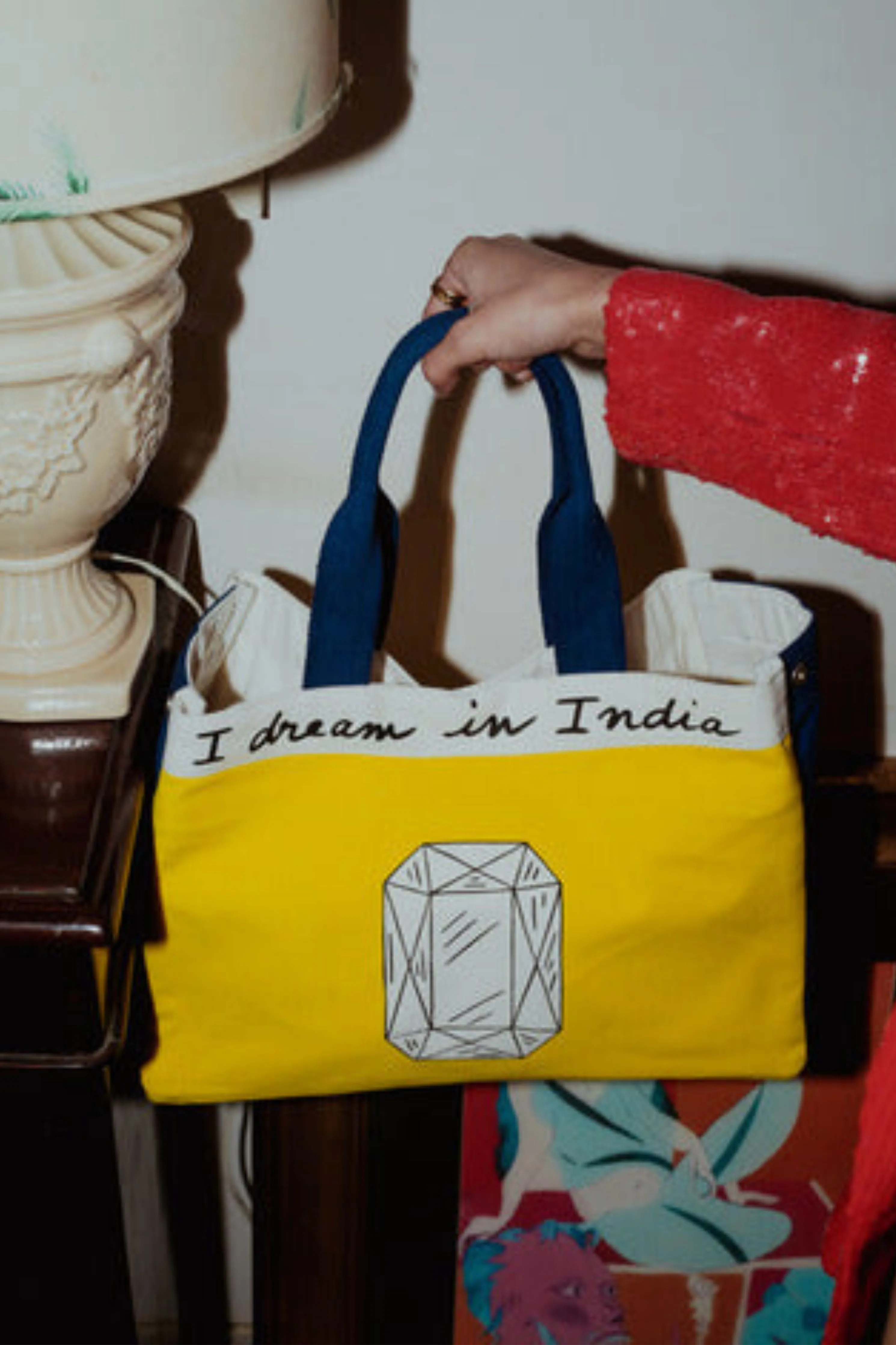 The Jaipur Tote in Citrine Bag