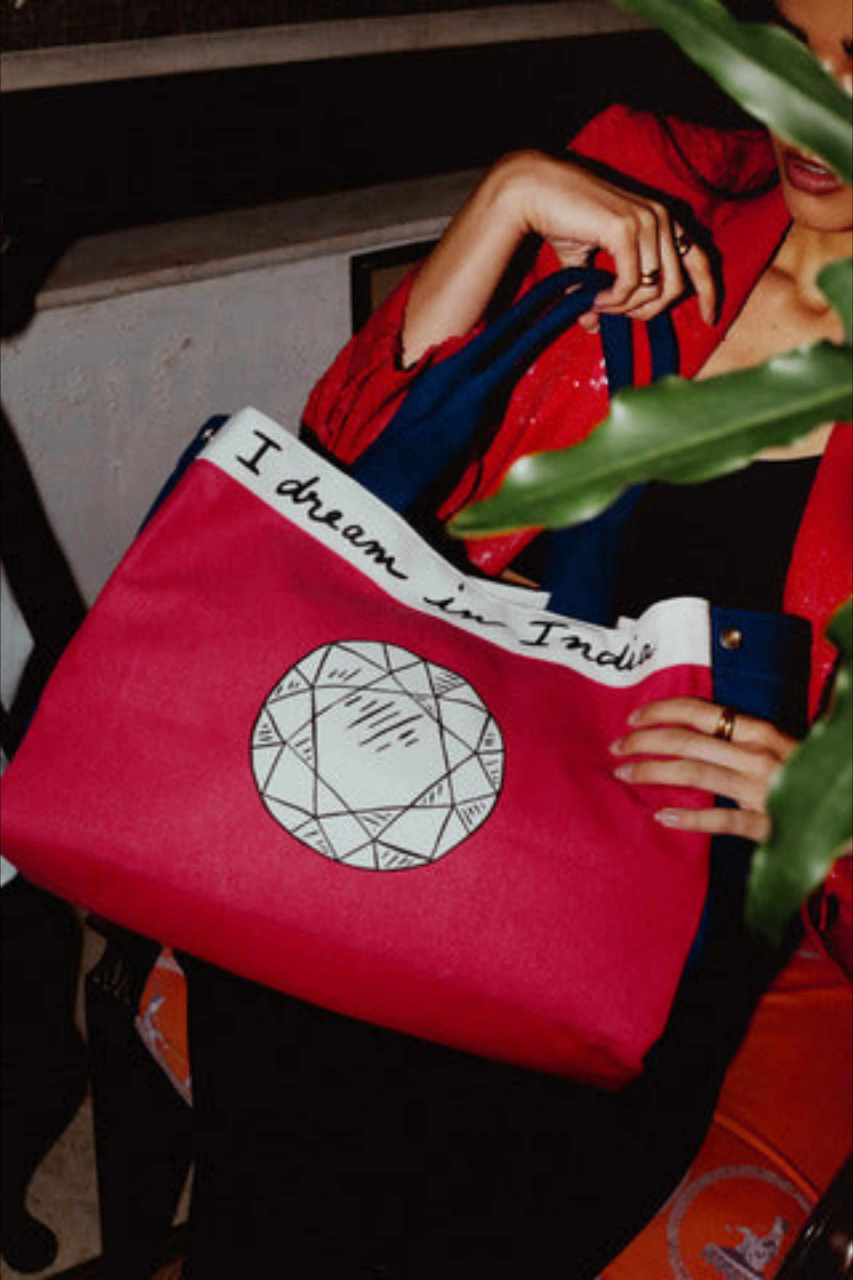 The Jaipur Tote in Hot Pink Bag