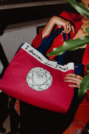 The Jaipur Tote in Hot Pink Bag