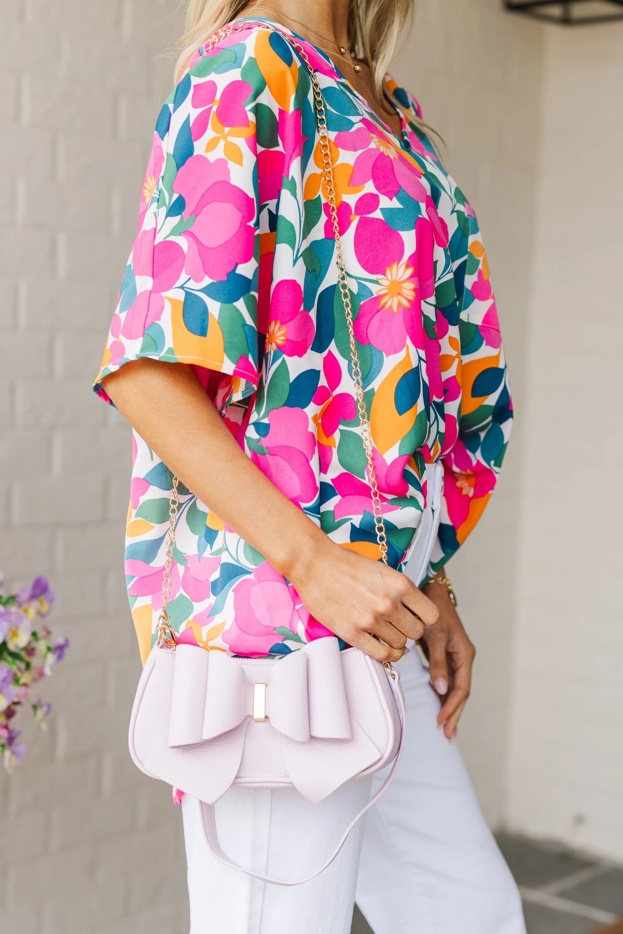 The Sweetest Thing Lilac Bow Purse
