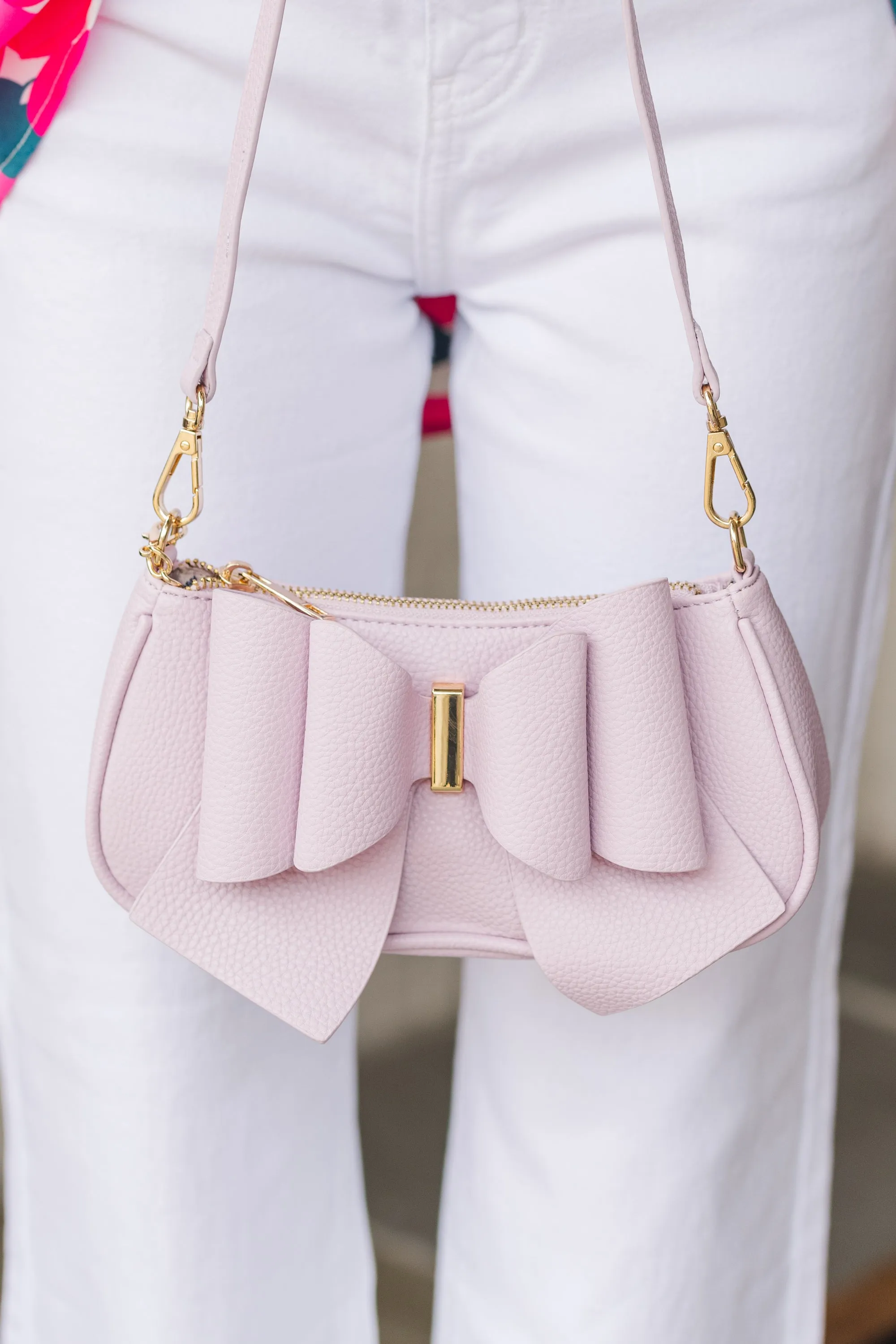 The Sweetest Thing Lilac Bow Purse
