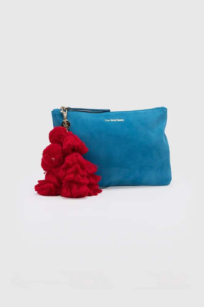 THE WOLF GANG Bedouin Clutch Azul