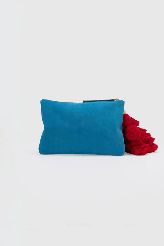 THE WOLF GANG Bedouin Clutch Azul