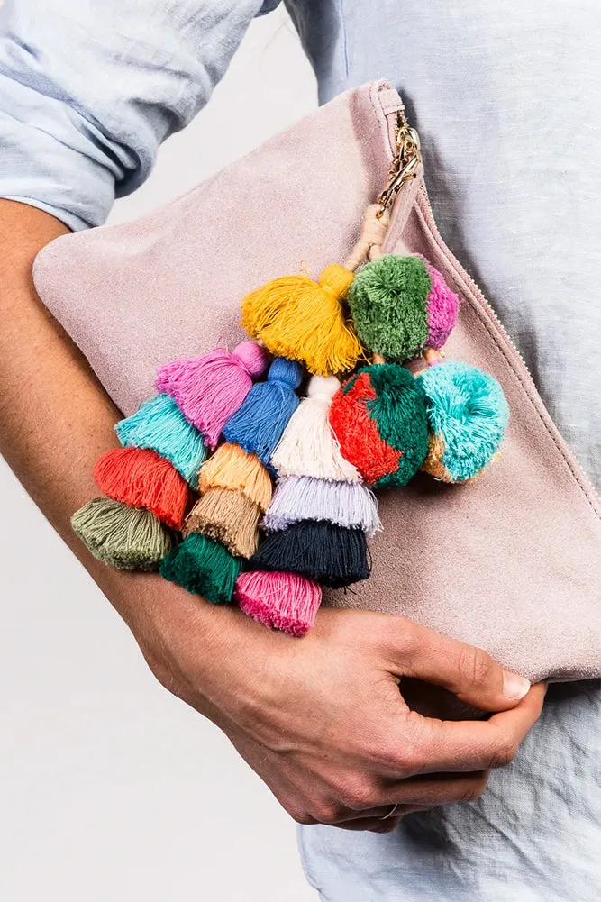 THE WOLF GANG Bedouin Clutch Blush