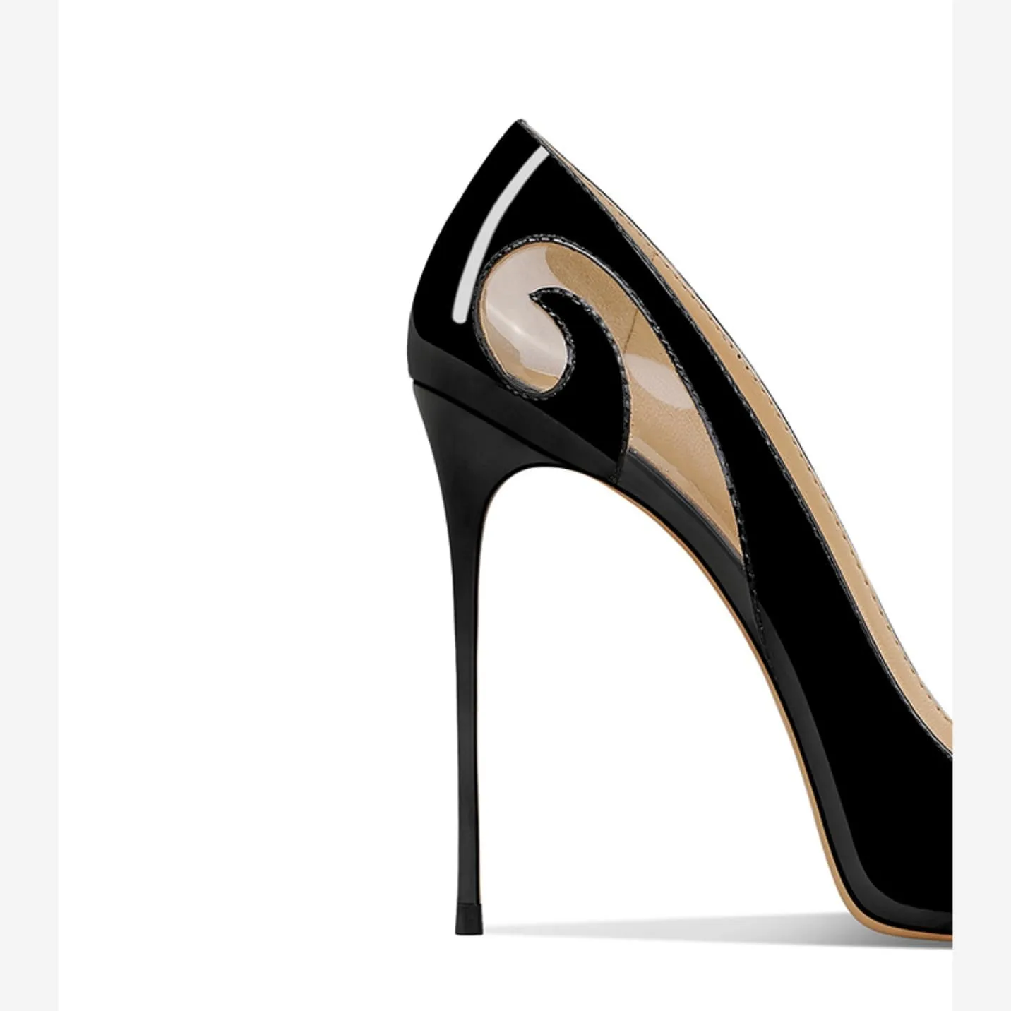THESHY Women's Closed Pointed Toe Pumps Stiletto High Heels Dress Wedding Party Shoes Slip on Fashion Heels for Women