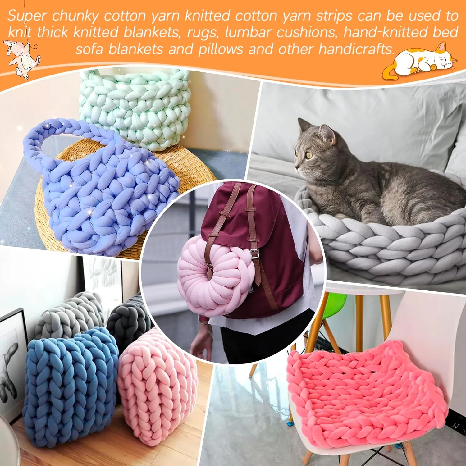 Thick Chunky Yarn for Arm Knitting Jumbo Tube Yarn Soft Chunky Knit Blanket Yarn, Velvet Yarn for Crocheting Handbags Hand Knitting Pet Bed Rugs Pillows Crafts (Pine Green, 1.1lbs)