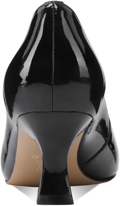 TinaCus Glossy Patent Leather Pointed Toe Cute Bowknots Handmade Mid Heels Women's Pumps Shoes