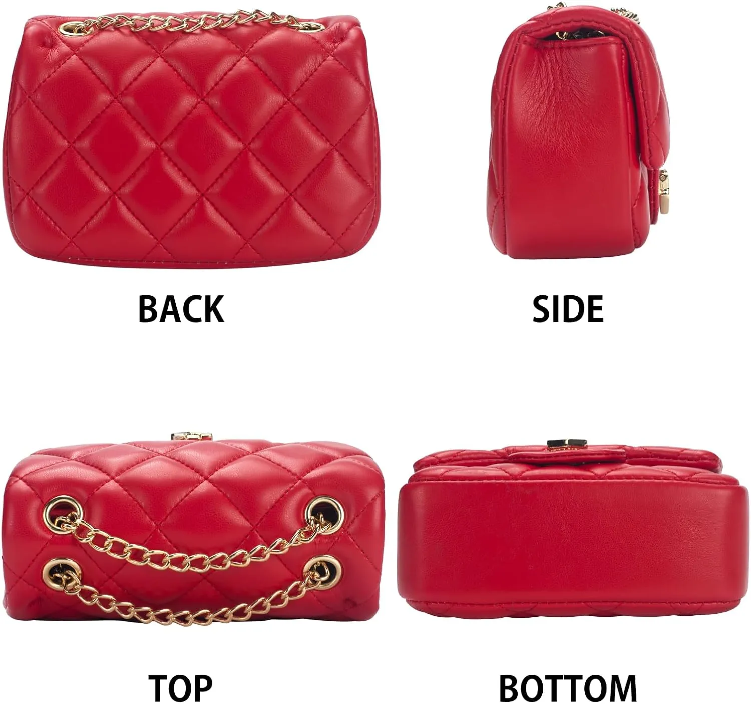 Toddler Purse for Girls Age 3-14, Heart Lock Kids Purse, Cute Crossbody Bag with Chain Strap