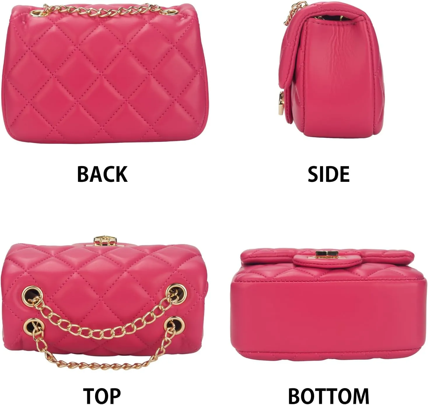 Toddler Purse for Girls Age 3-14, Heart Lock Kids Purse, Cute Crossbody Bag with Chain Strap