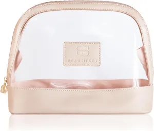 Toiletry Bag - Travel Bag for Toiletries with Vegan Leather & Suede Finish - Durable & Water Resistant With Signature Zip Details - Toiletry Bag for Women