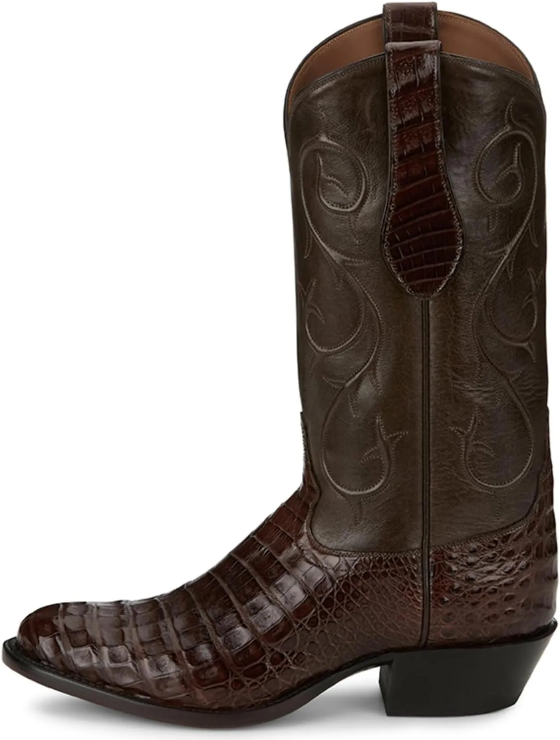 Tony Lama Men's Exotic Caiman Western Boot Round Toe - Sg1048