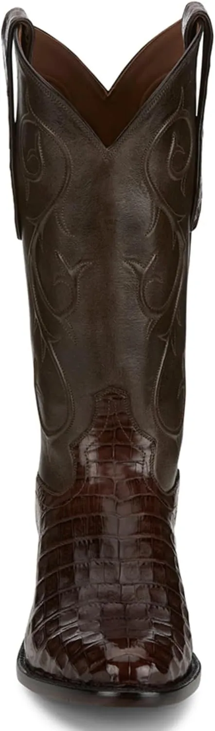 Tony Lama Men's Exotic Caiman Western Boot Round Toe - Sg1048