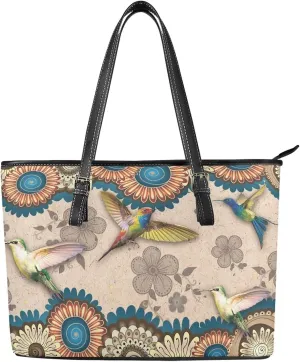 Tote Bag for Women,Work Tote Bags Large Laptop Tote Bag Waterproof Computer Leather Handbags Tribal Ethnic Purses
