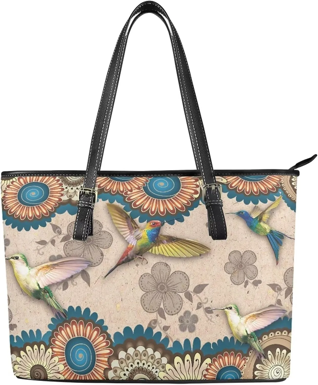 Tote Bag for Women,Work Tote Bags Large Laptop Tote Bag Waterproof Computer Leather Handbags Tribal Ethnic Purses