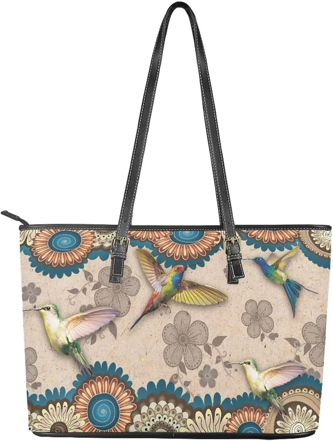 Tote Bag for Women,Work Tote Bags Large Laptop Tote Bag Waterproof Computer Leather Handbags Tribal Ethnic Purses