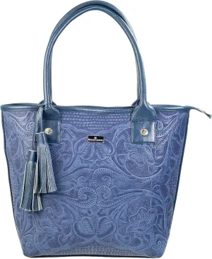 Tote bag, women's bag, handcrafted bag, engraved leather bag, leather bag, lady bag, Soraya Model