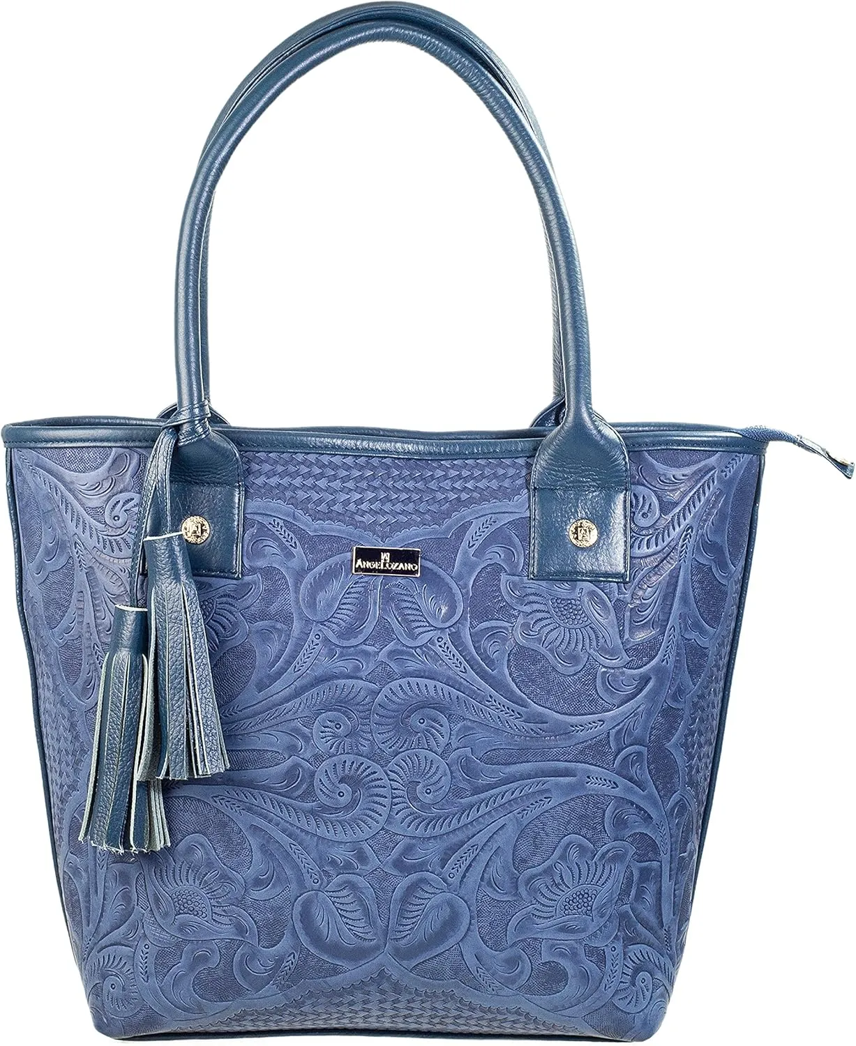 Tote bag, women's bag, handcrafted bag, engraved leather bag, leather bag, lady bag, Soraya Model