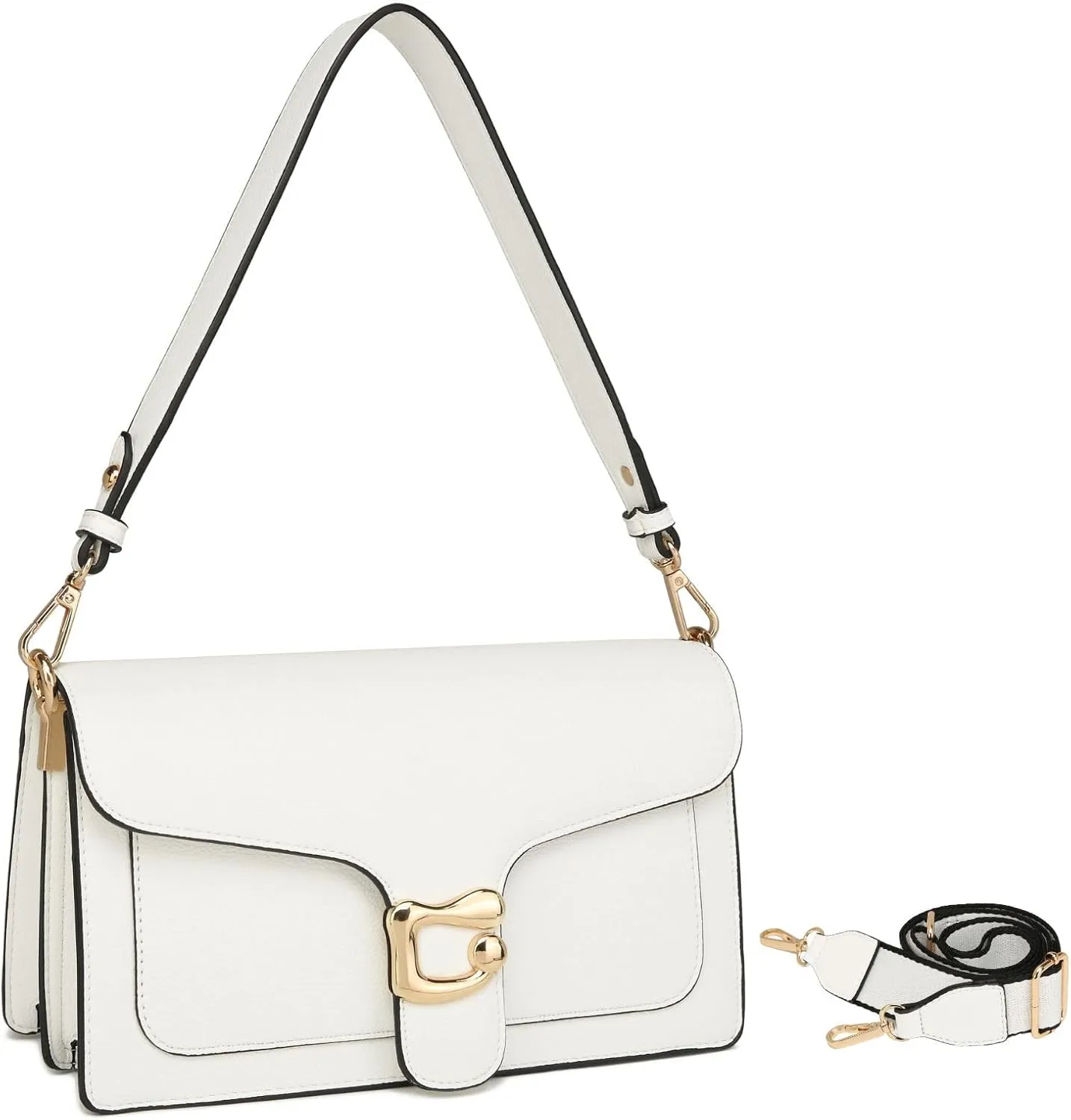 Travistar Crossbody Bags for Women Trendy - Small Cross Body Purse Shoulder Bag Leather Handbags Evening Clutch with 2 Straps