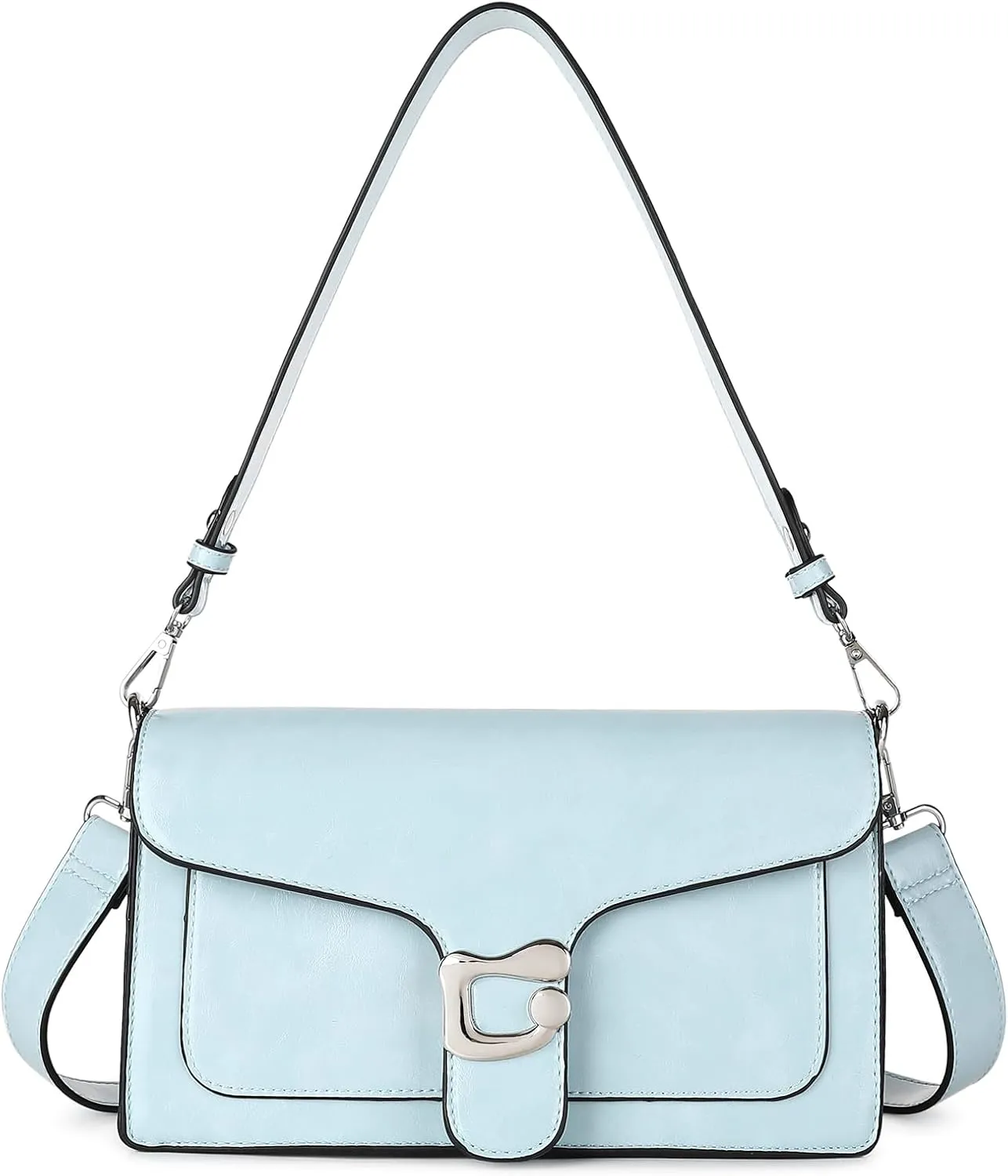 Travistar Crossbody Bags for Women Trendy - Small Cross Body Purse Shoulder Bag Leather Handbags Evening Clutch with 2 Straps