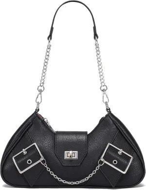 Trendy Small Shoulder Bags for Women Y2k Vintage Purses with Chain Strap