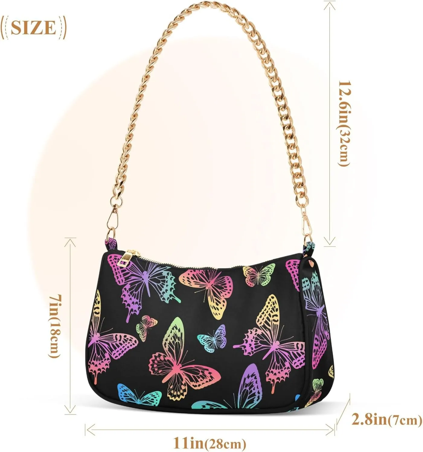 Tropical Lime Green Lady Shoulder Bag for Women Retro Formal Purse Trendy Clutch Handbag