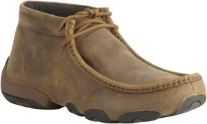 Twisted X Men's Bomber Leather Lace-Up Driving Moccasins - MDM0003 10 D(M) US