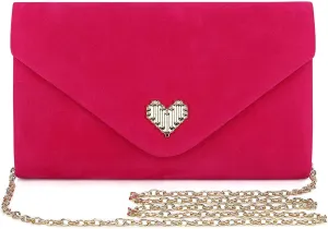 UBAYMAX Faux Suede Evening Bag Clutch Purses for Women Handbags Crossbody Bag Wedding Bag for Prom Party Wedding Engagement