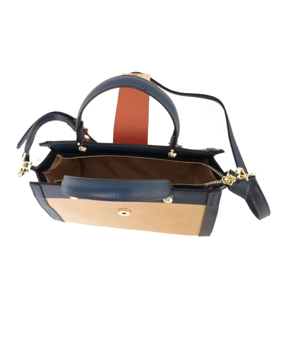 VERBENA COLOUR BLOCK TOTE BAG 11GL252-NAVY