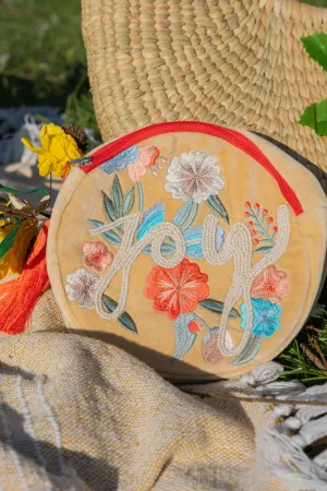 Vintage-Inspired Floral Hand Embroidered Women's Coin Pouch