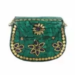 Vintage-inspired Gemstone clutch
