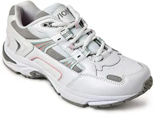 Vionic Women's Walker Classic Walking Shoes with Concealed Orthotic Arch Support Pink Leather 5 Medium US